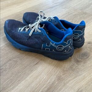 HOKA Men's Black and Blue Running Shoes